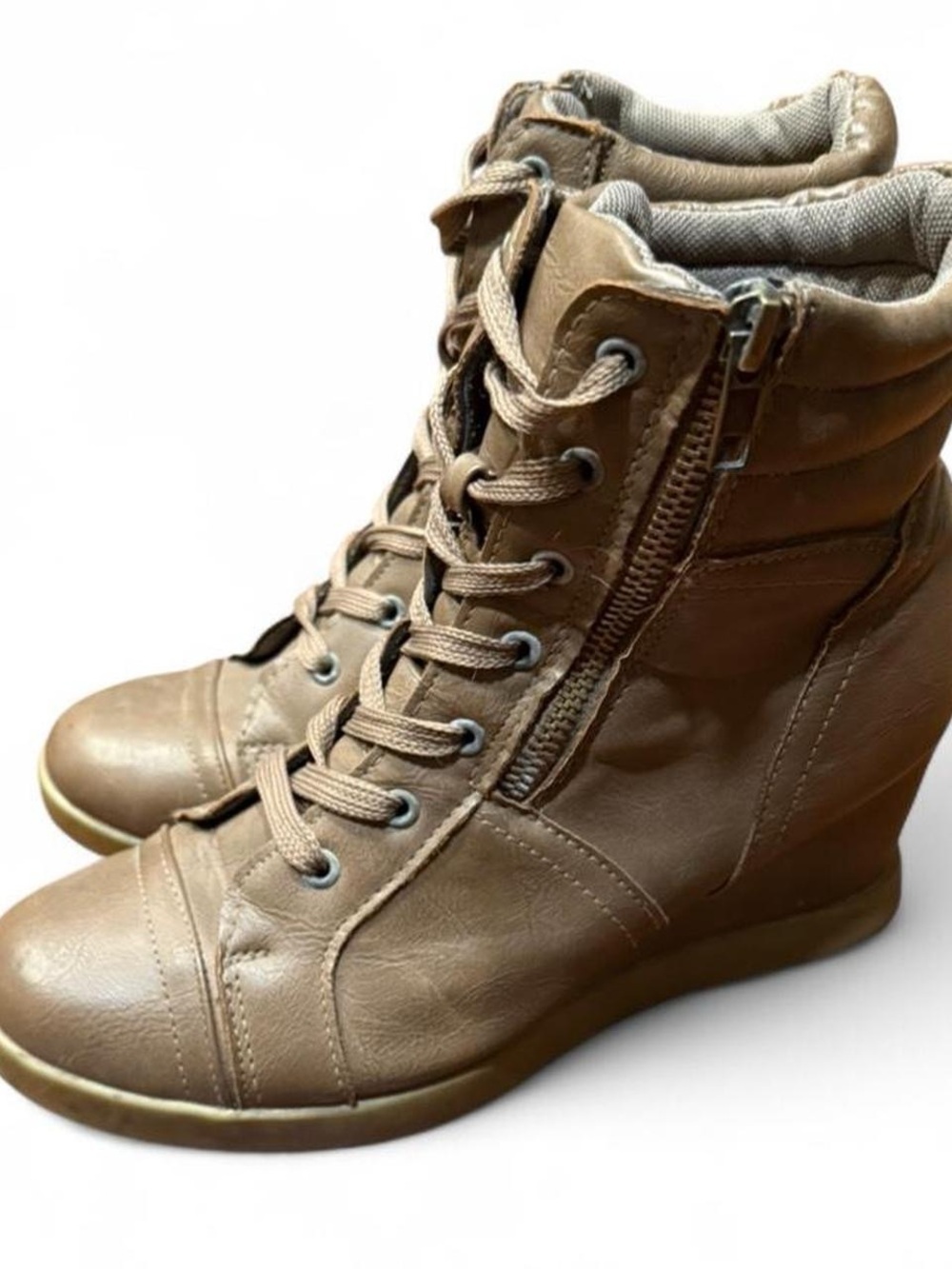 Y2K Isabel Marant Style Brown Wedge Sneakers